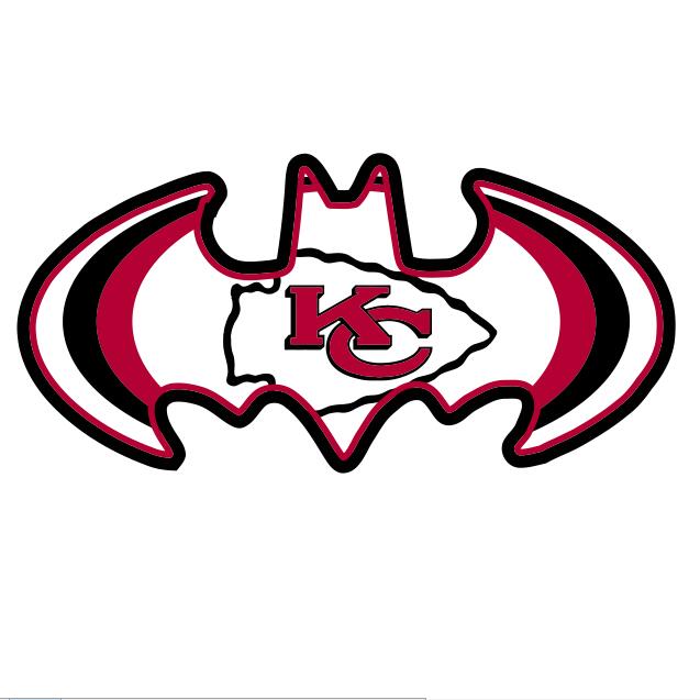Kansas City Chiefs Batman Logo fabric transfer